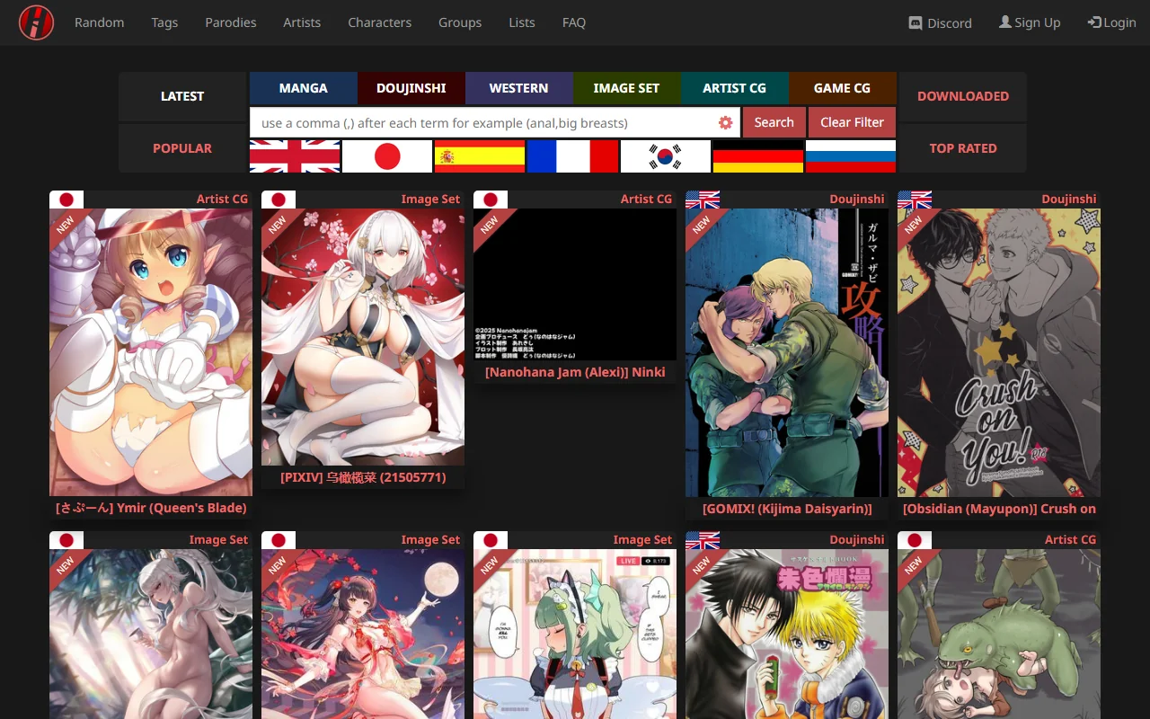 Screenshot of Imhentai